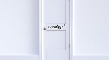 Pantry Vinyl Decal for Pantry Door, Rooms, Kitchen, Wall Decor, Home Organization and More, Horizontal Sticker!